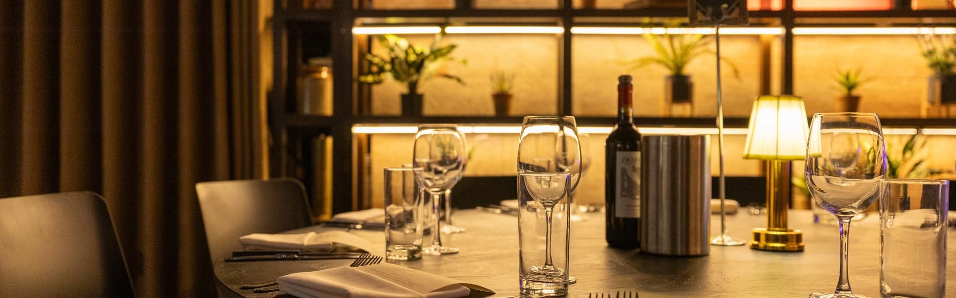 Dining room at Medley Dublin set for a private event