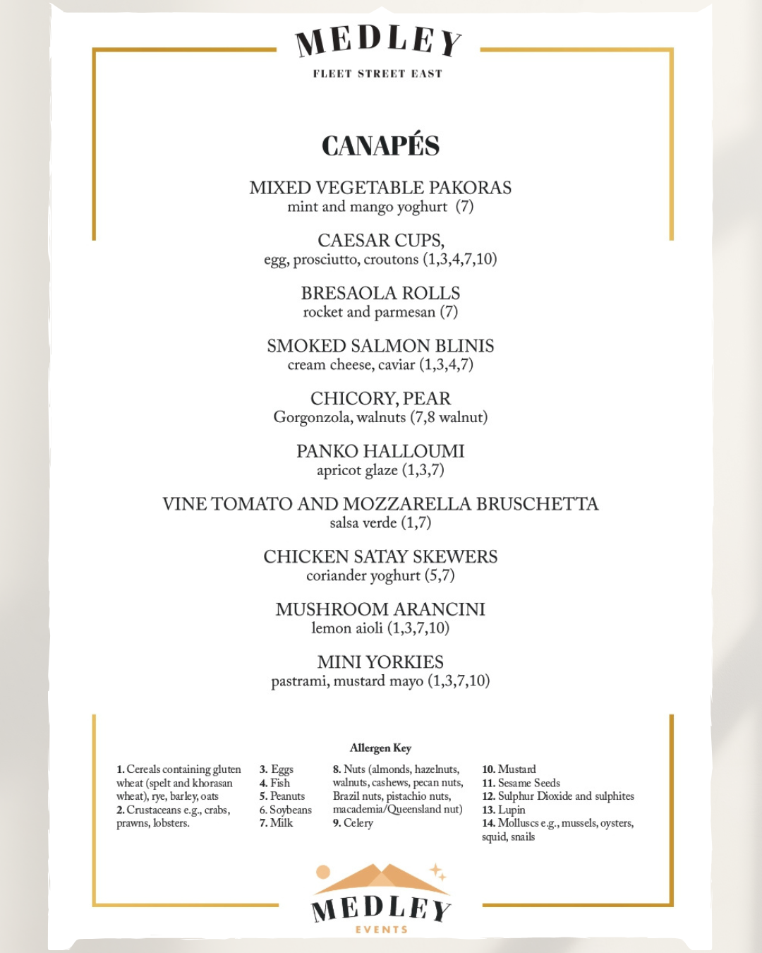 Sample Menu 1