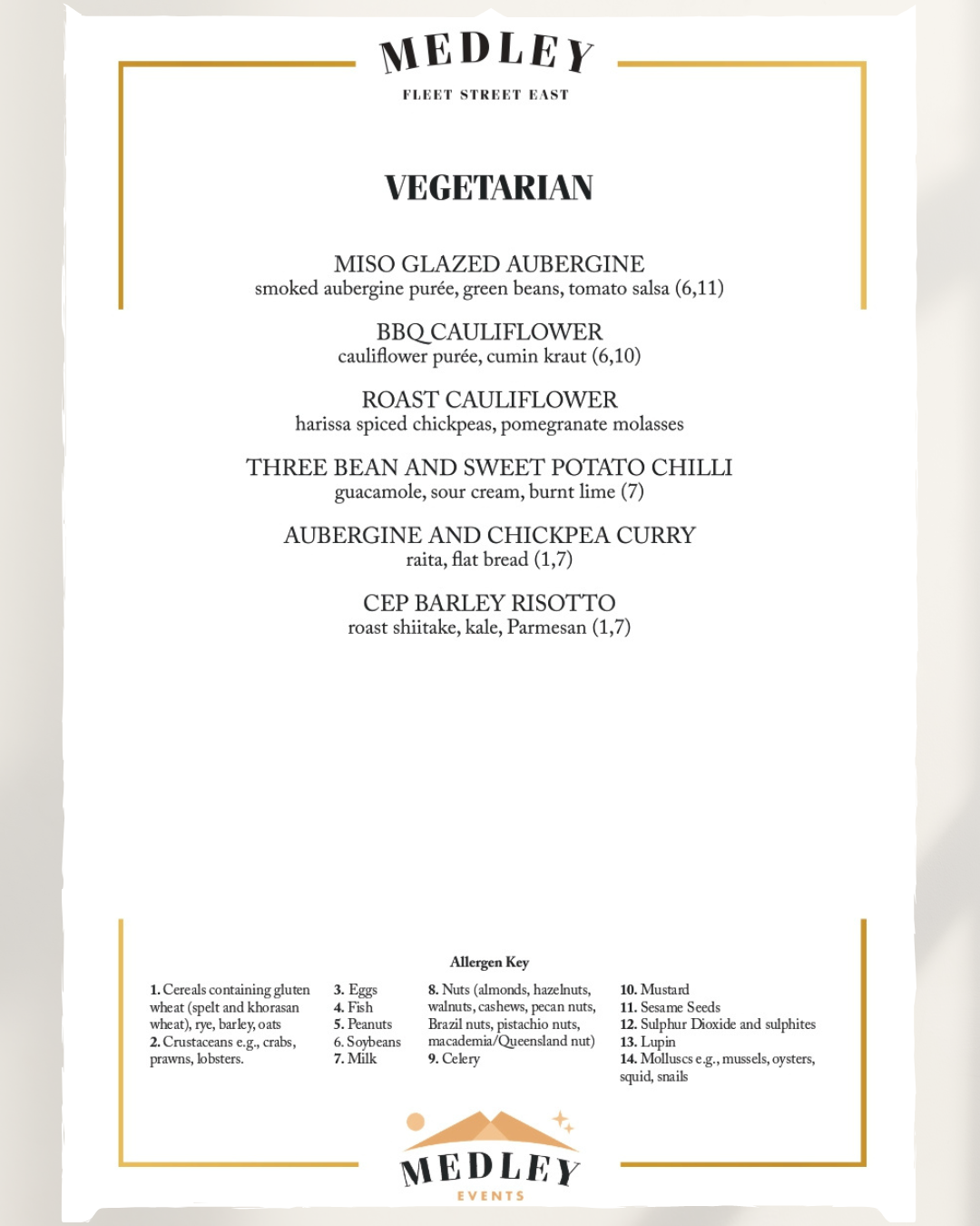 Sample Menu 5